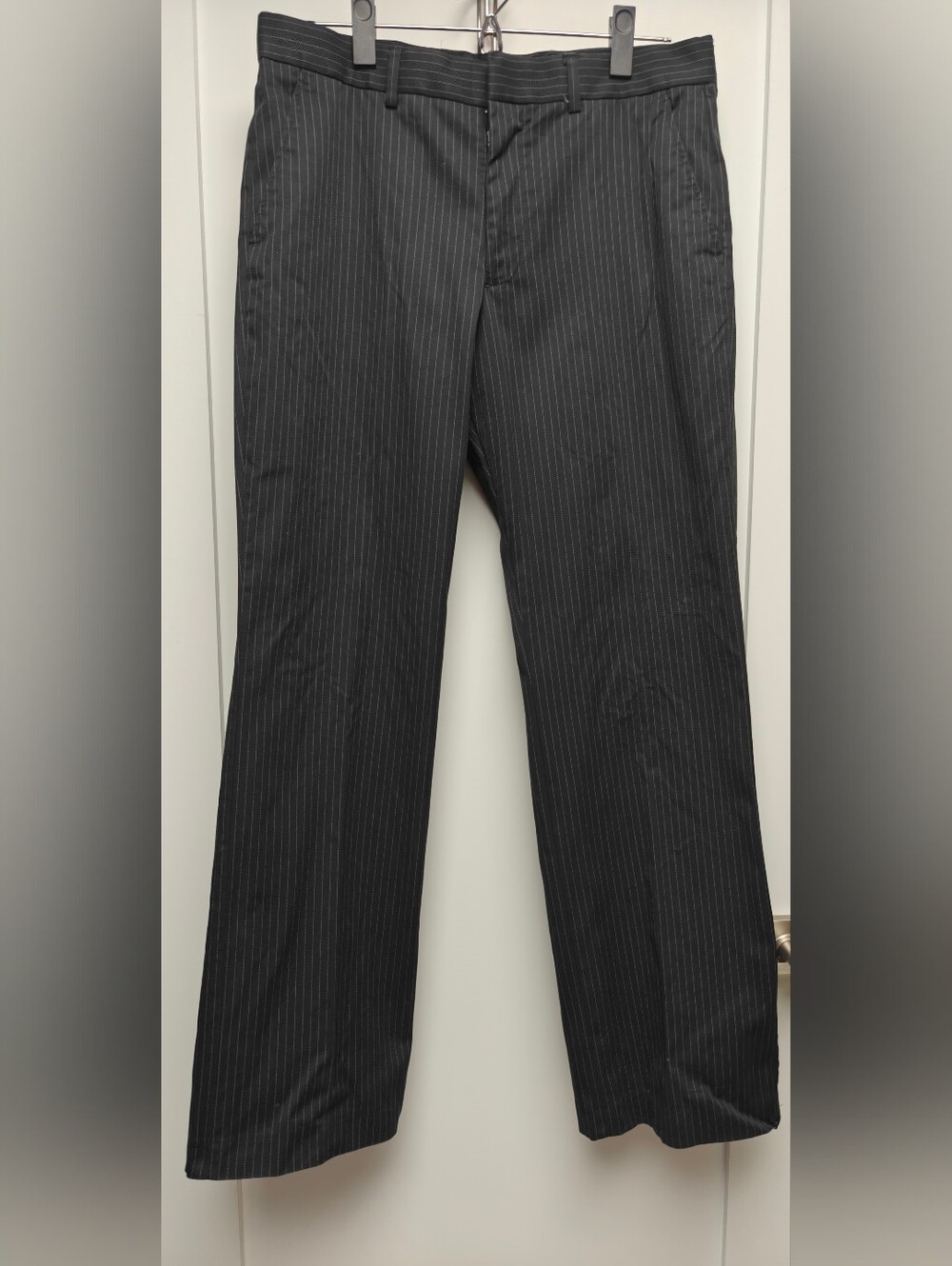 Men's Vintage Y2K Preppy Express Producer Pinstripe Dress Slacks Size 30x30